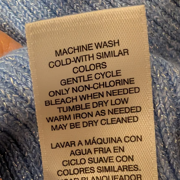 Chico's Blue Dolman Sleeve Knit Top Boatneck Batwing Lightweight ribbed 4/US 20 - Picture 4 of 8